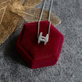 H Crystal Necklace