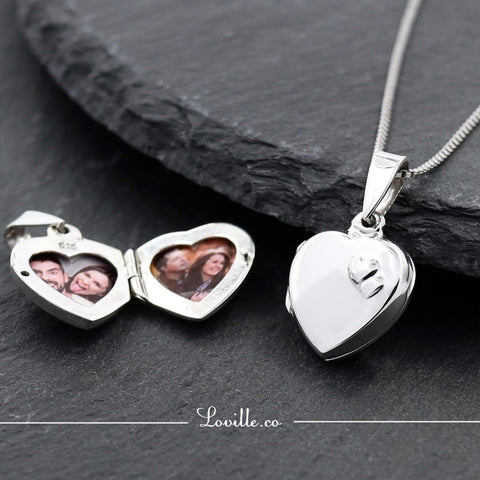 Heart to Heart Locket Engravable Necklace - Loville.co