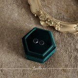 Onyx Round Earrings in Black
