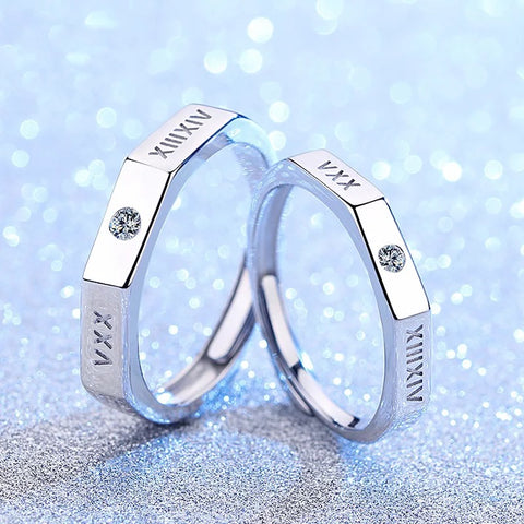 Roman Love Couple Rings (Adjustable) - Loville.co