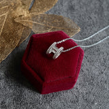 H Crystal Necklace