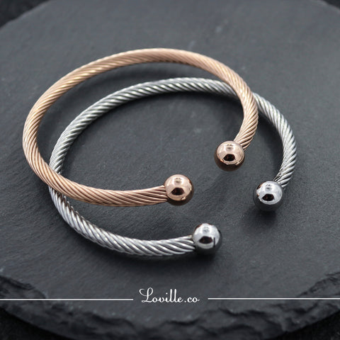 Mesh Ball Couple Bangle