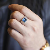 (Sapphire Blue) Futurist Ring - Loville.co