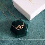 Gloria Interlock Heart Necklace