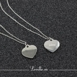 Beau Love Heart Engravable Necklace - Loville.co