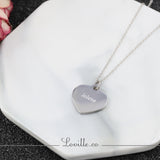 Beau Love Heart Engravable Necklace - Loville.co