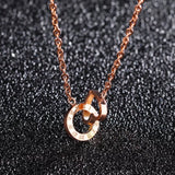 Roman Love Interlock Necklace - Loville.co