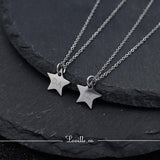 (Silver) Star Engravable Necklace - Loville.co
