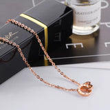 Roman Love Interlock Necklace - Loville.co