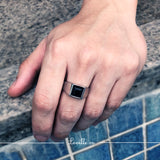 (Onyx Black) Futurist Ring - Loville.co
