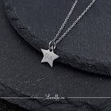 (Silver) Star Engravable Necklace - Loville.co